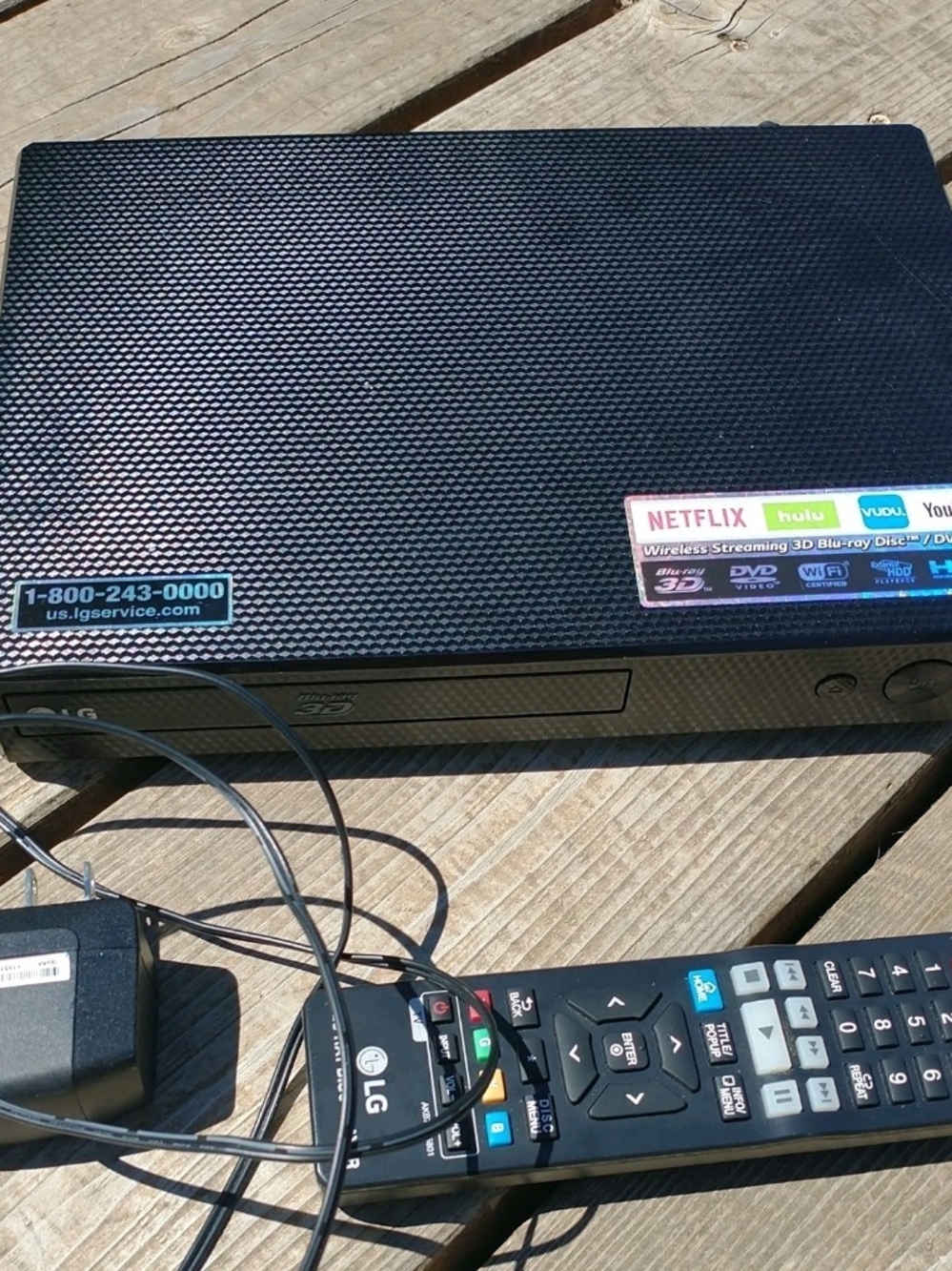 LG BPM55 WIFI HDMI Blu Ray Disc/DVD Player Wireless HD 1080P w remote